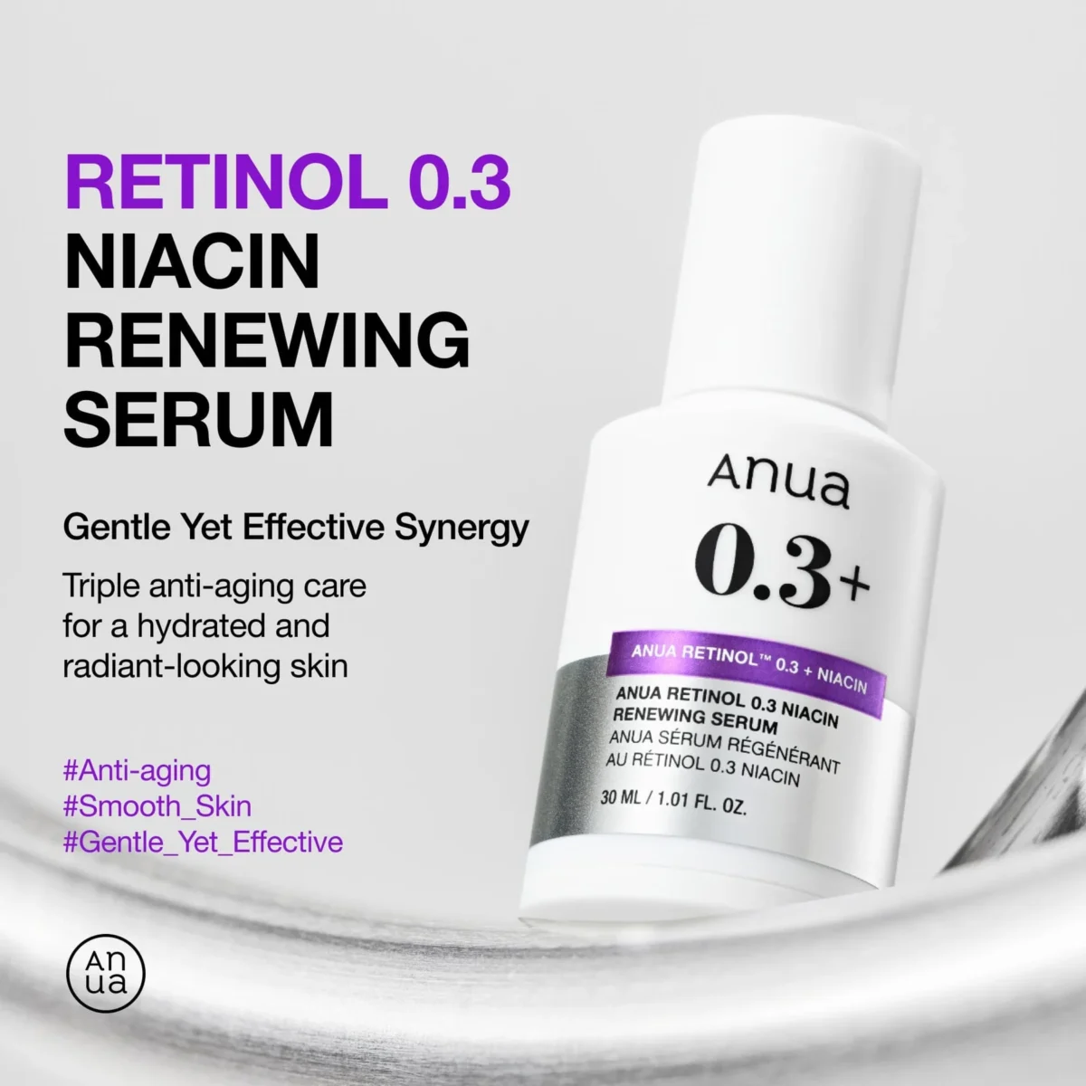 ANUA Nano Retinol™ 0.3% + Niacin Renewing Serum 30 ml