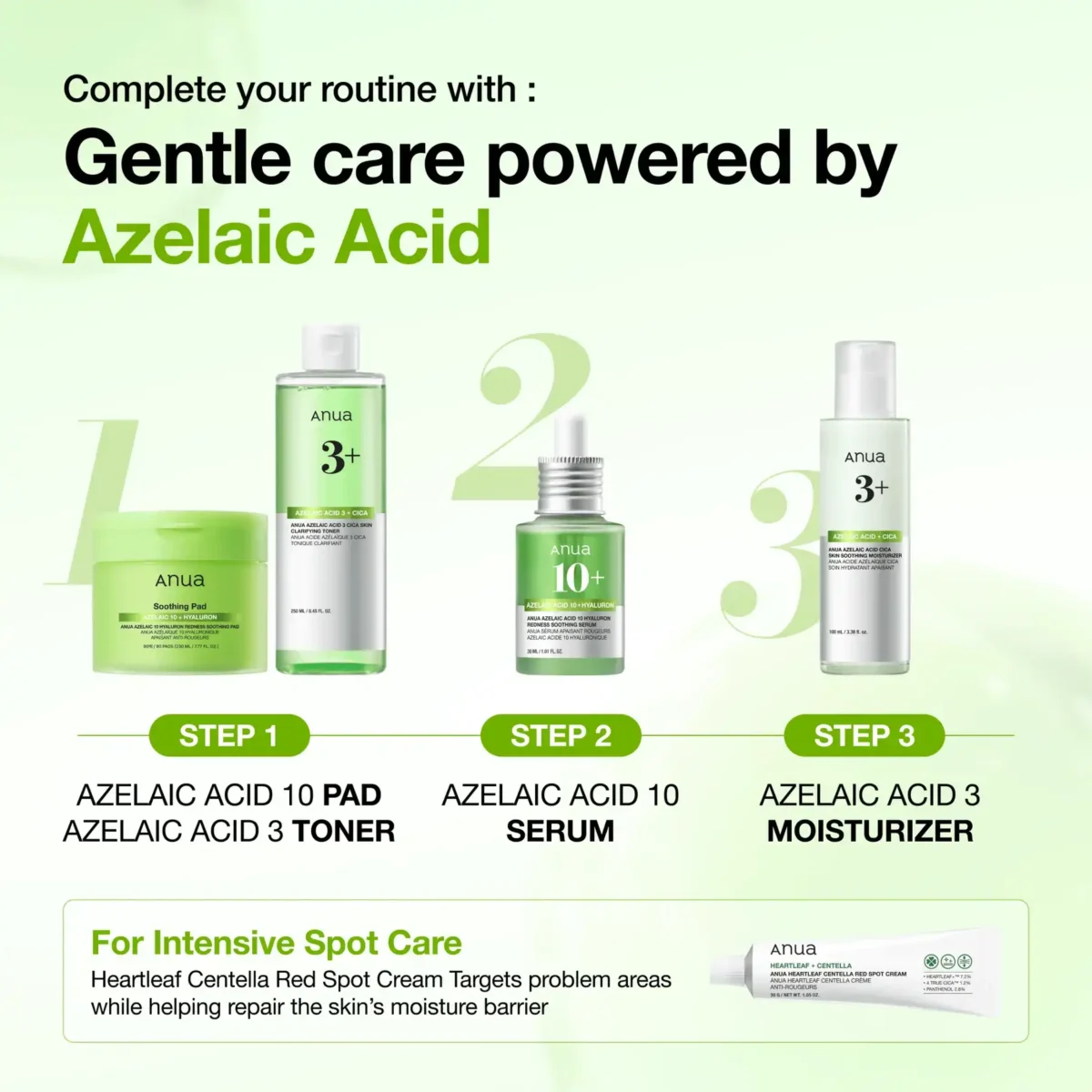 ANUA Azelaic Acid 10 Hyaluron Redness Soothing Serum 30 ml