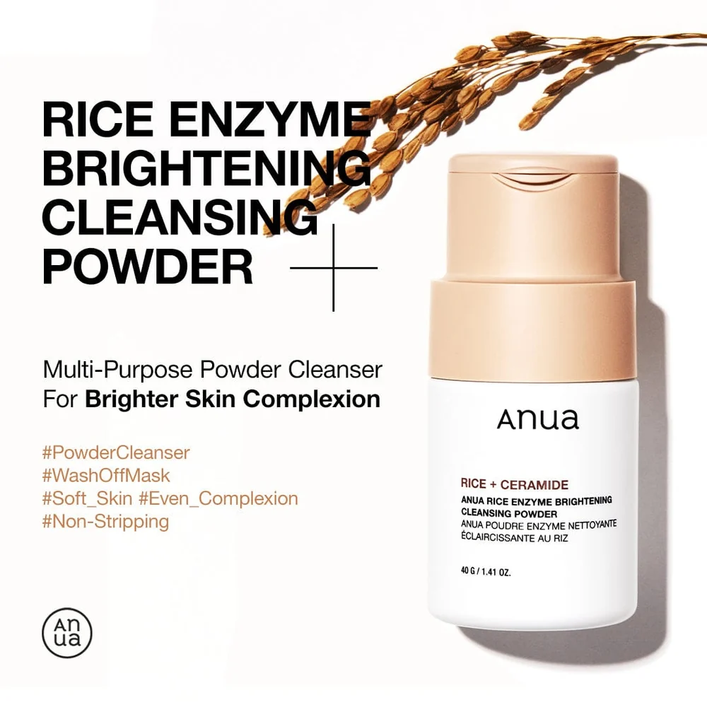 ANUA Rice Enzyme Brightening Cleansing Powder 40 g