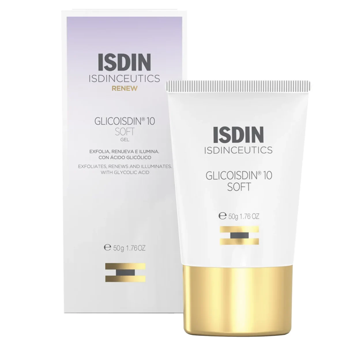 Isdin Glicoisdin 10  Soft, Exfoliating Glycolic Acid Face Gel 50g