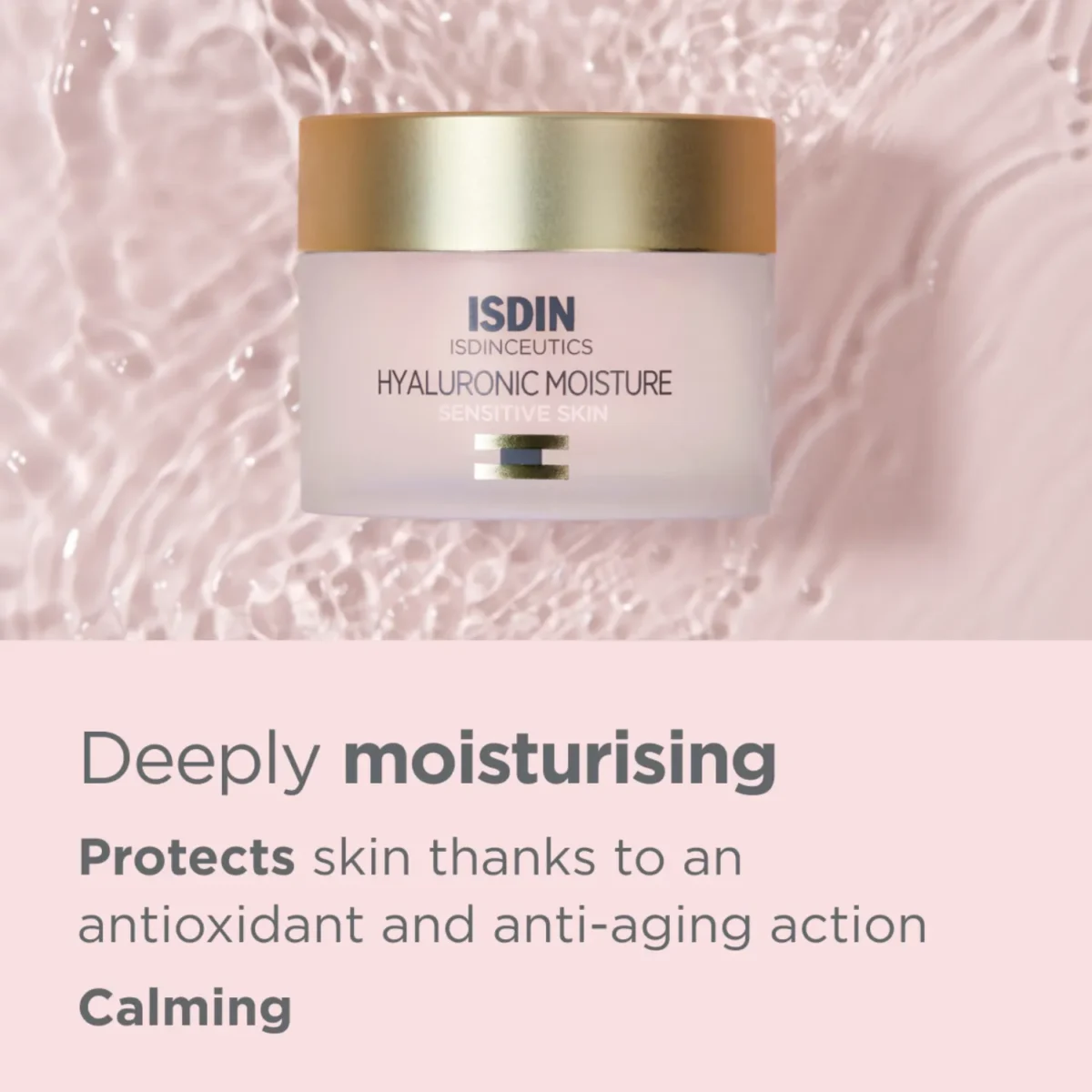 Isdin Isdinceutics Hyaluronic Moisture, Facial Cream With Hyaluronic Acid For Sensitive Skin 50ml