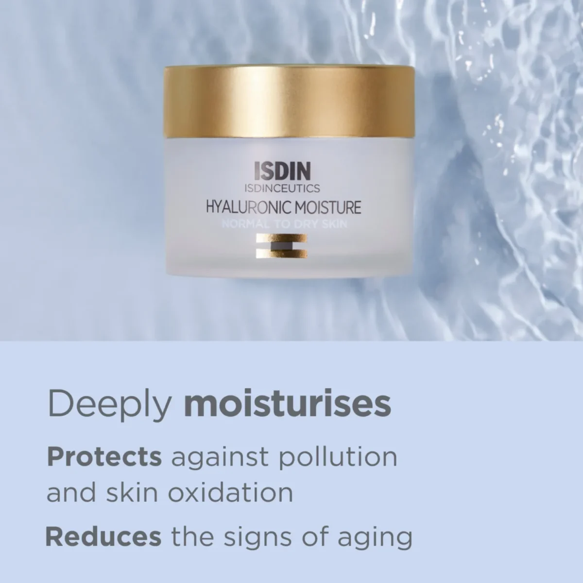 Isdin Isdinceutics Hyaluronic Moisture, Facial Cream With Hyaluronic Acid For Normal To Dry Skin 50ml