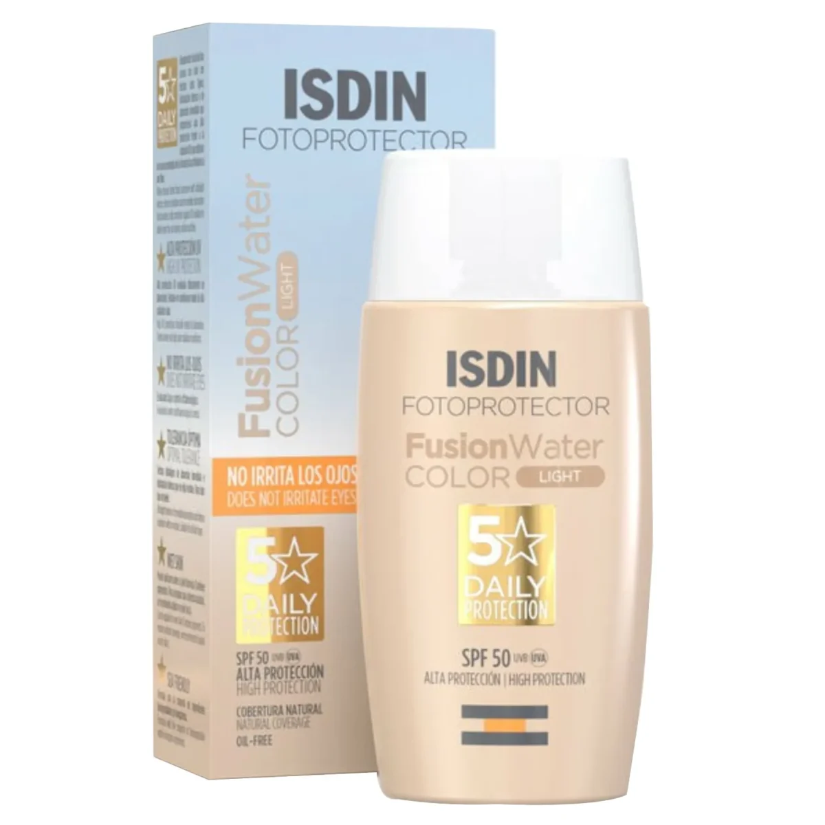 Isdin Fotoprotector Fusion Water SPF 50+ Color Light Tinted Sunscreen 50ml