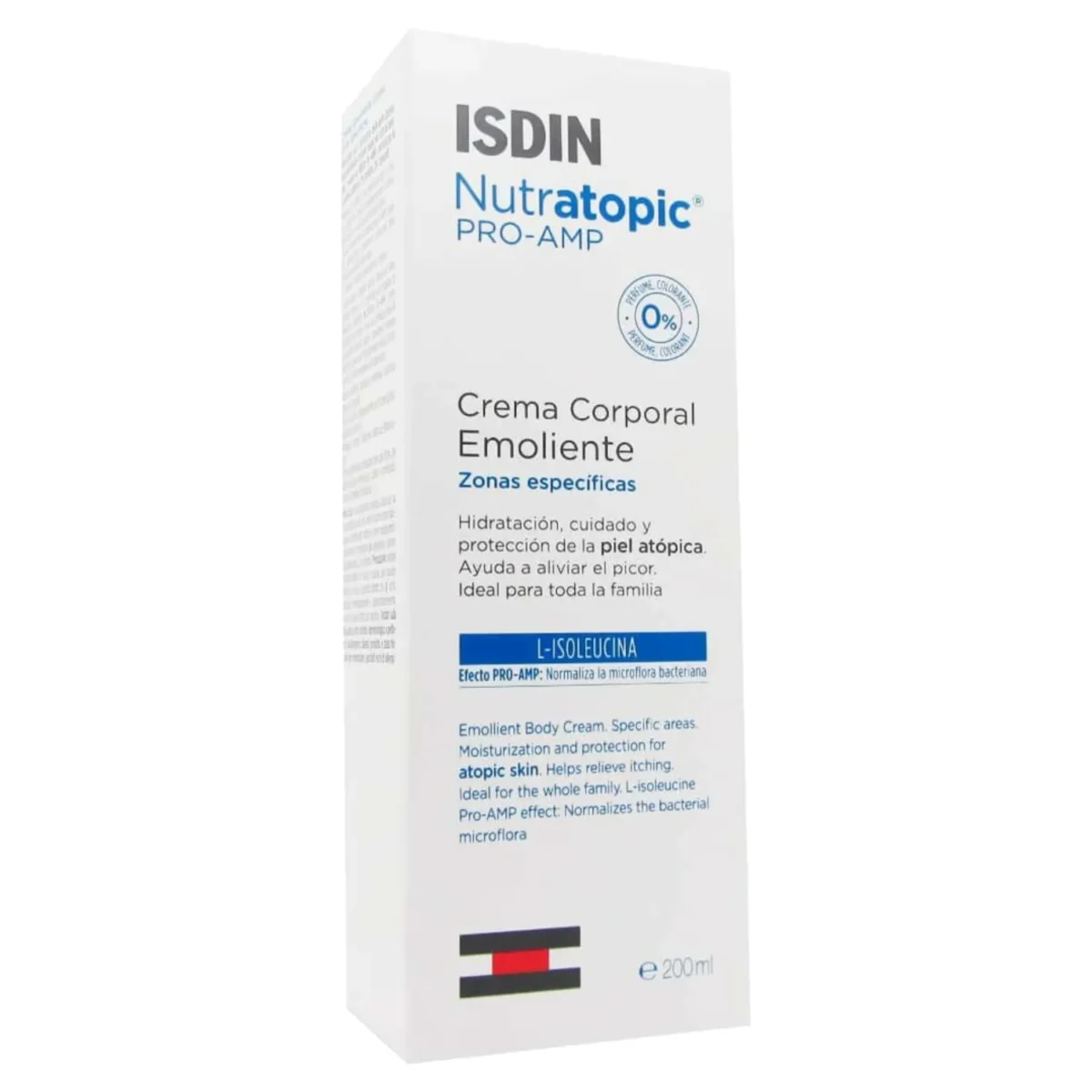 Isdin Nutratopic Pro-Amp Emollient Body Cream For Atopic Skin With Itching 200ml
