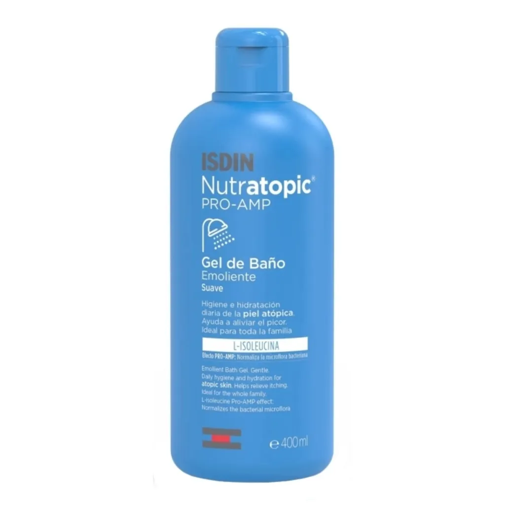 Isdin Nutratopic Pro-Amp Emollient Gel Body Wash 400ml