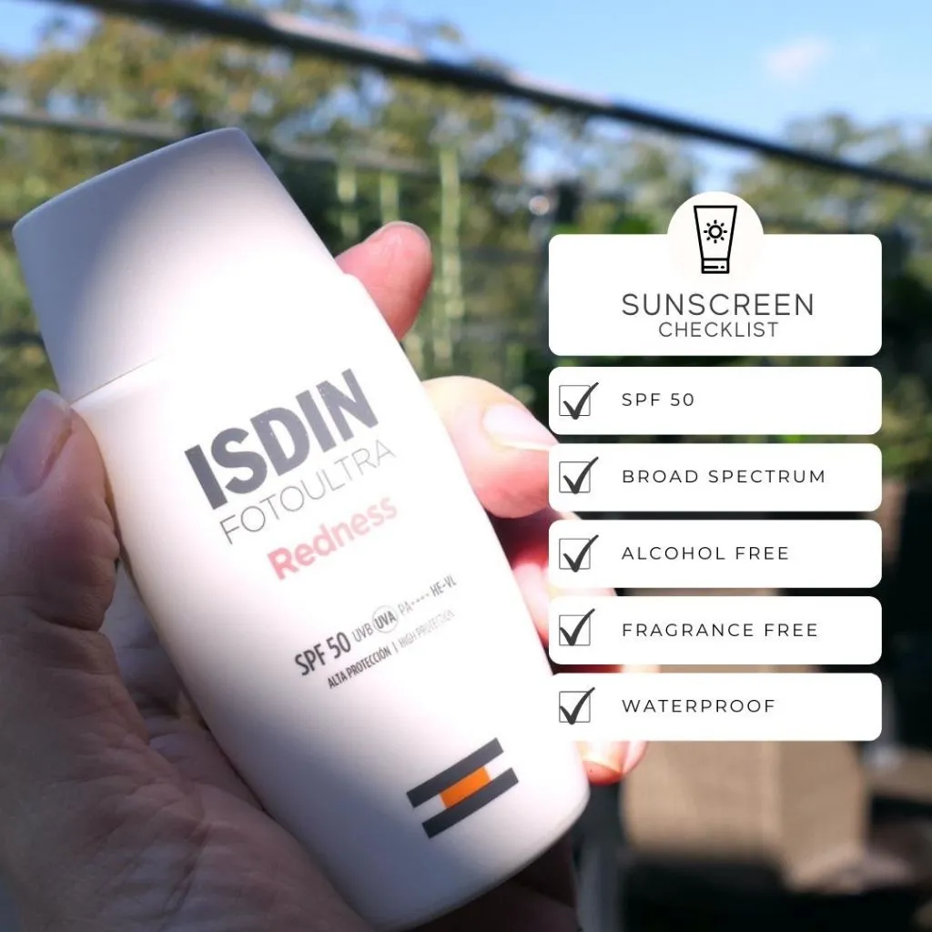 Isdin Foto-Ultra Redness SPF 50 Facial Sunscreen 50ml