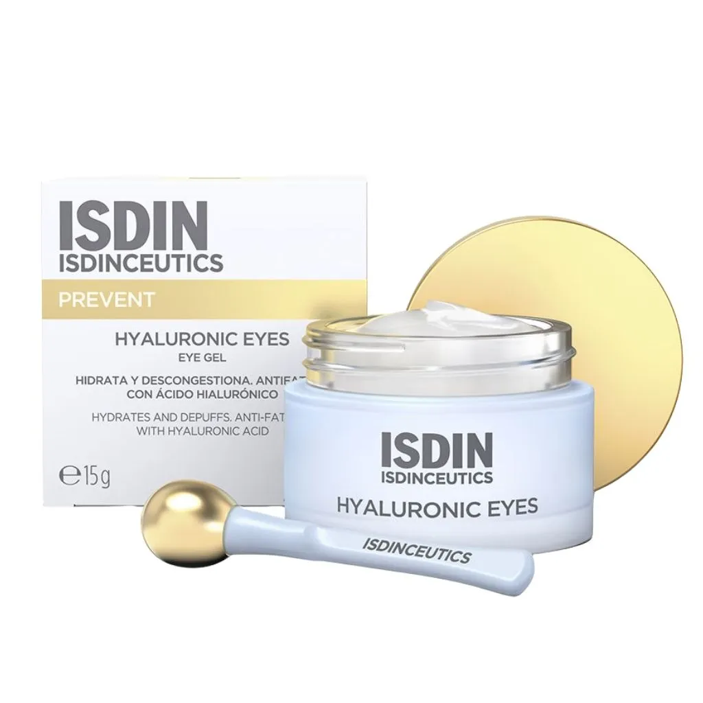 Isdin Isdinceutics Prevent Depuffing, Antifatigue Hyaluronic Eye Gel 15g