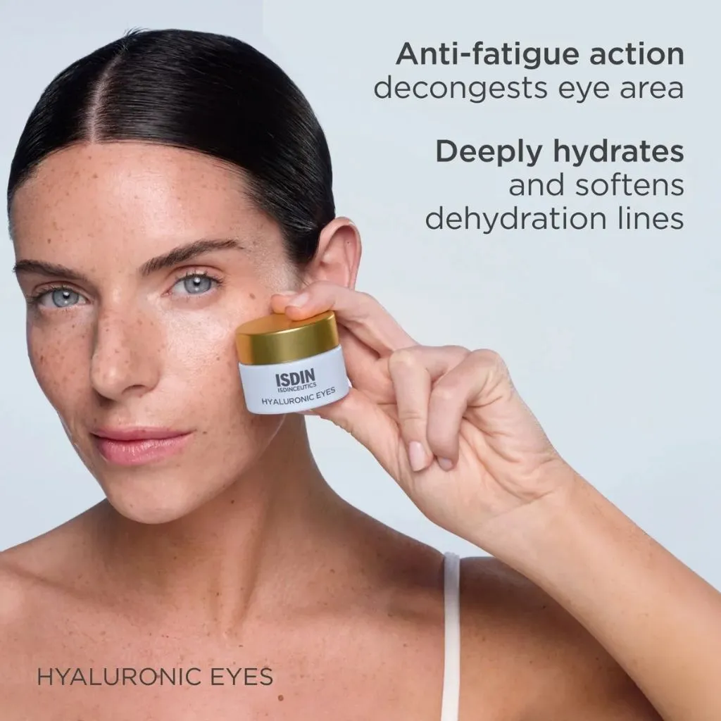 Isdin Isdinceutics Prevent Depuffing, Antifatigue Hyaluronic Eye Gel 15g