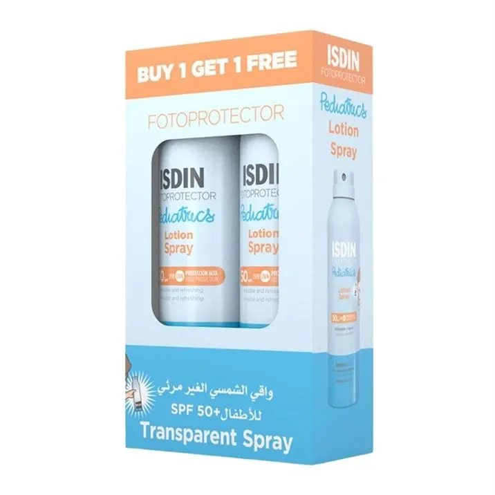 Isdin Fotoprotector Wet Skin SPF 50+ Transparent Pediatrics Sunscreen Spray 250ml, B1G1 PROMO PACK