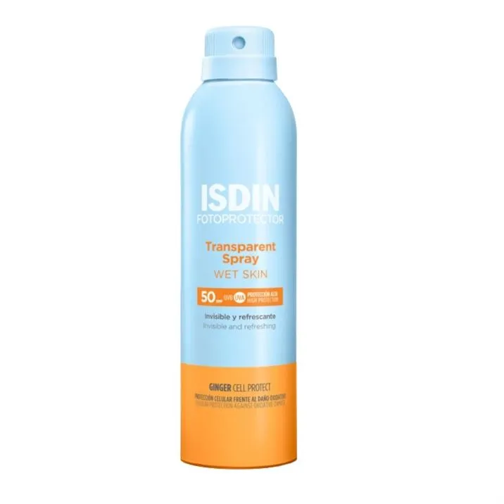 Isdin Fotoprotector SPF 50 Transparent Sunscreen Spray Wet Skin 200ml
