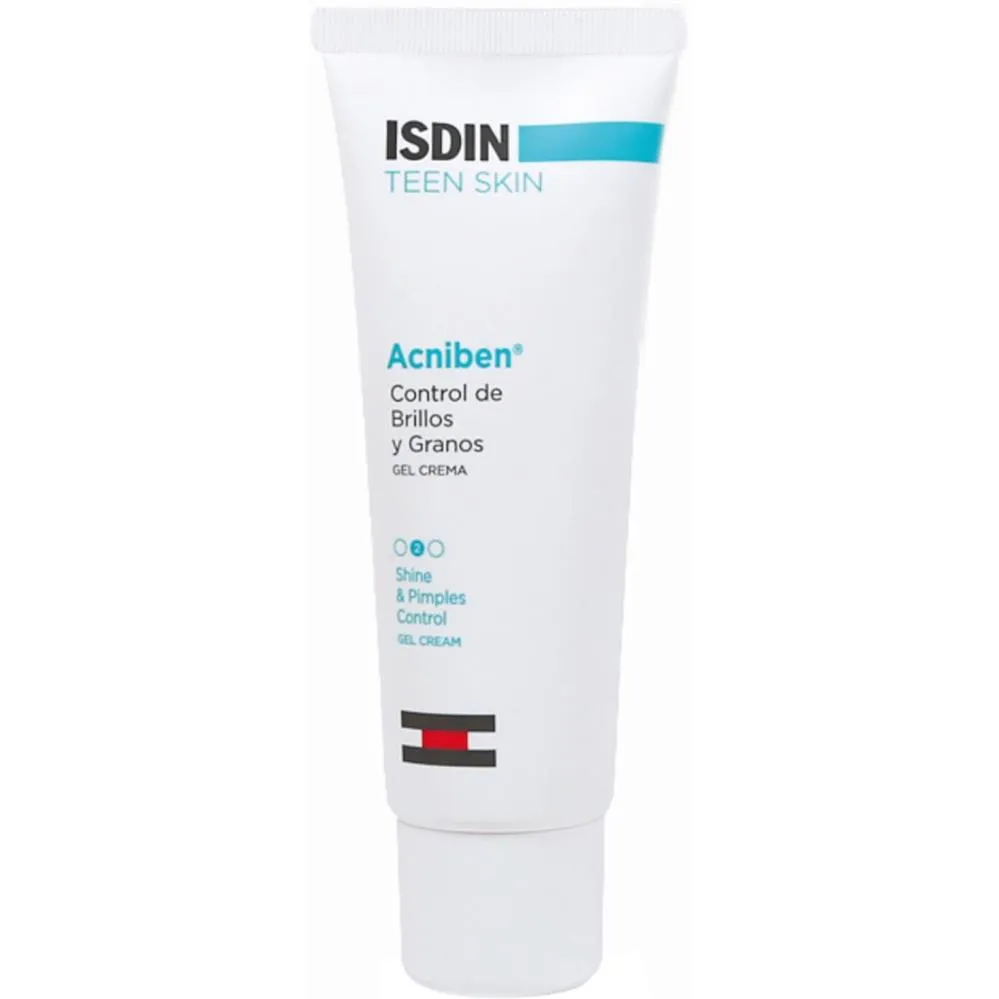 Isdin Acniben Shine & Pimple Control Gel Cream For Oily Skin 40ml