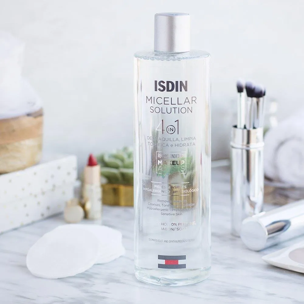 Isdin 4 In 1 Micellar Water Make up Remover & Facial Cleanser 400ml