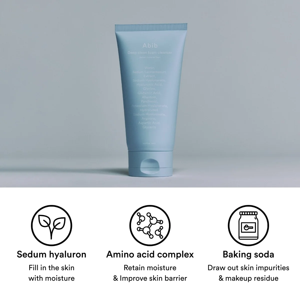 ABIB Deep Clean Foam Cleanser Sedum Hyaluron Foam 150 ml