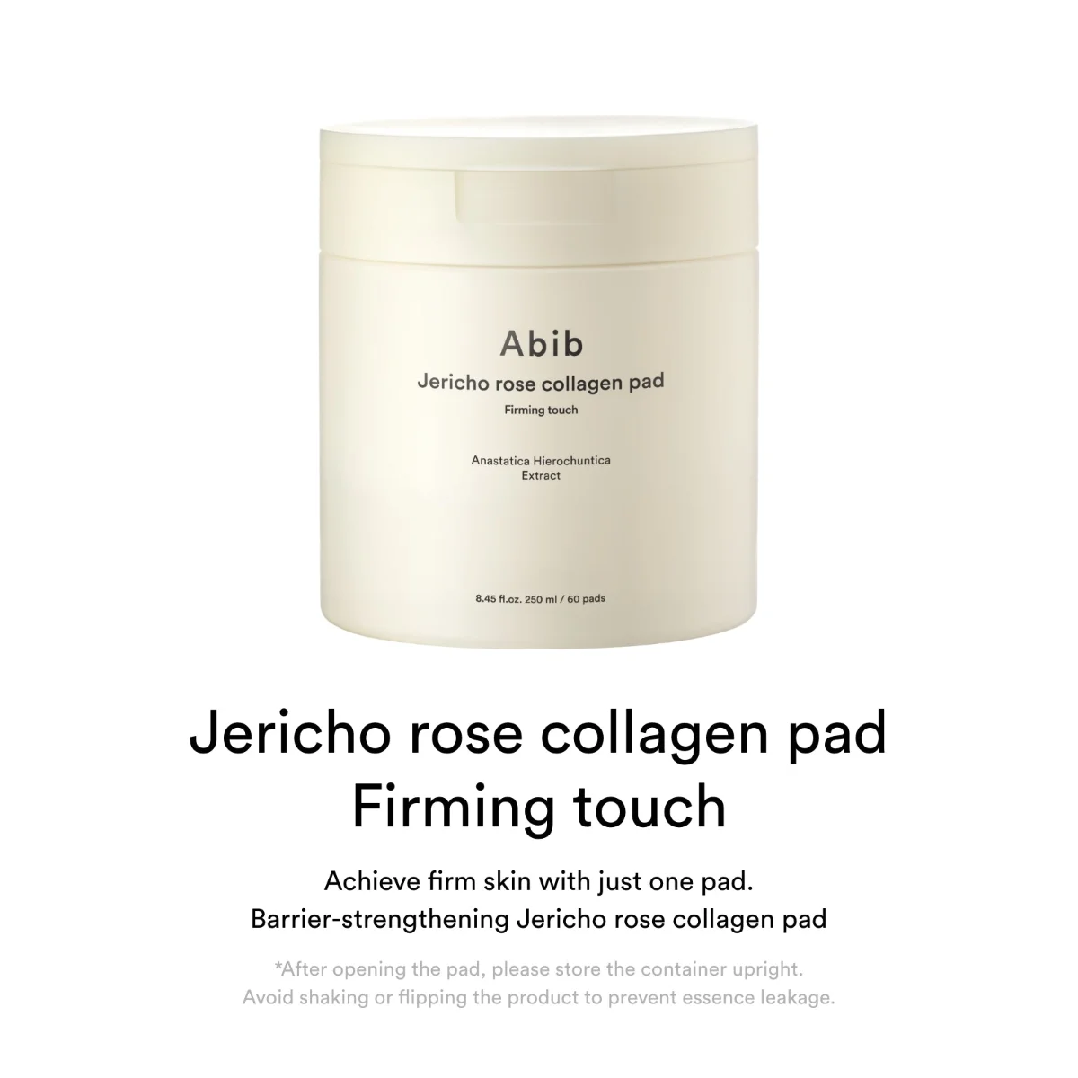 ABIB Jericho Rose Non-Animal Collagen Pad Firming Touch 250 ml / 60 Pads