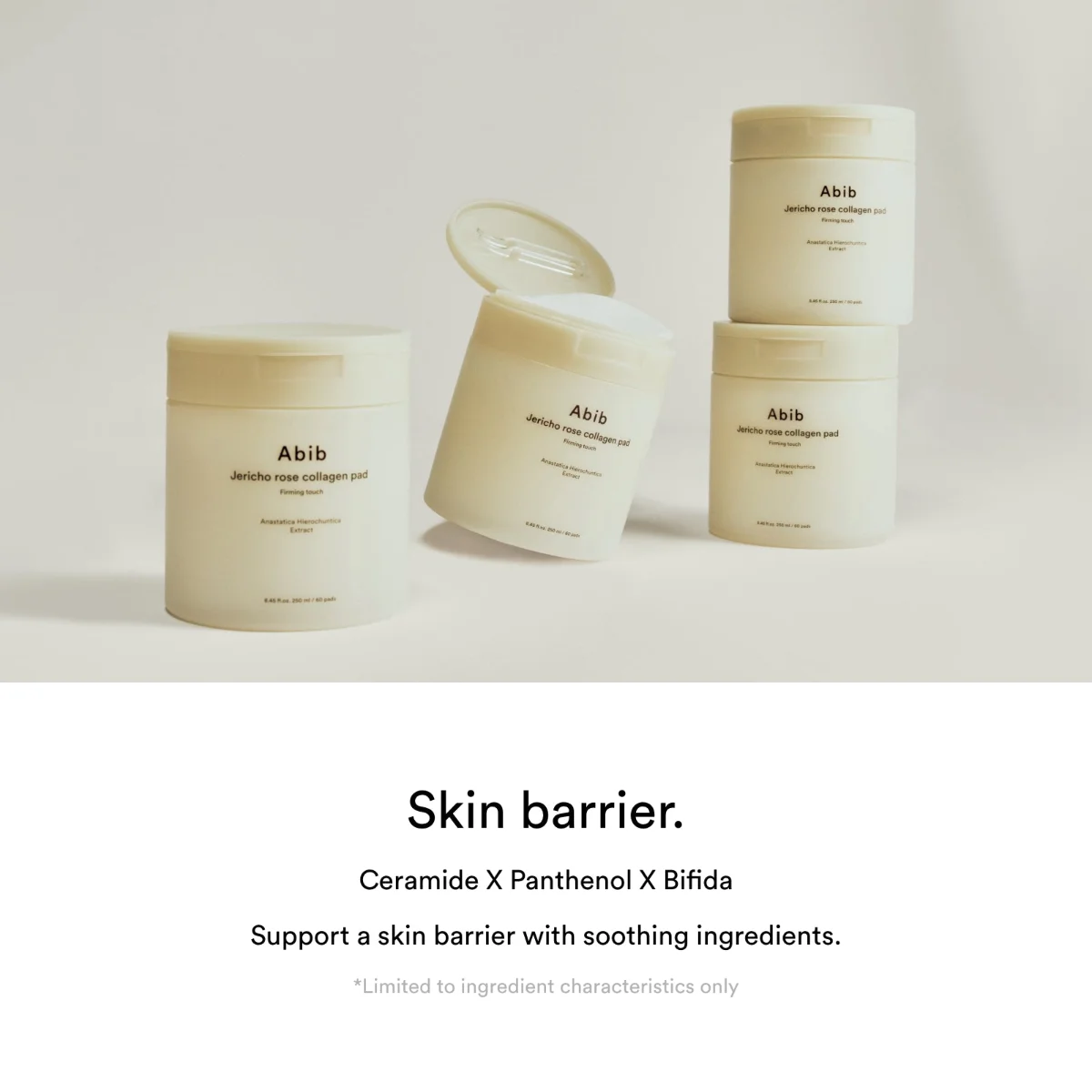 ABIB Jericho Rose Non-Animal Collagen Pad Firming Touch 250 ml / 60 Pads