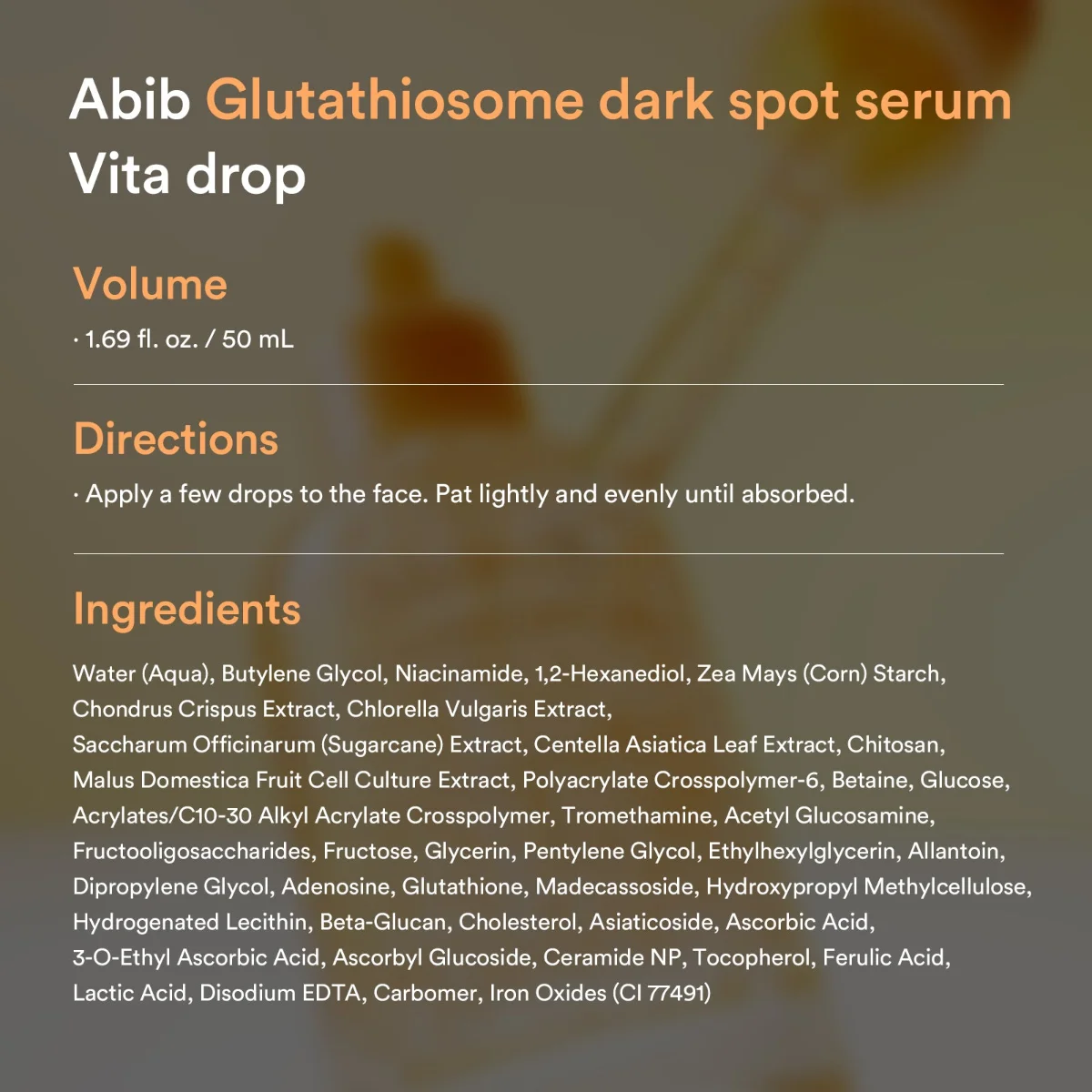ABIB Glutathiosome Dark Spot Serum Vita Drop 50 ml