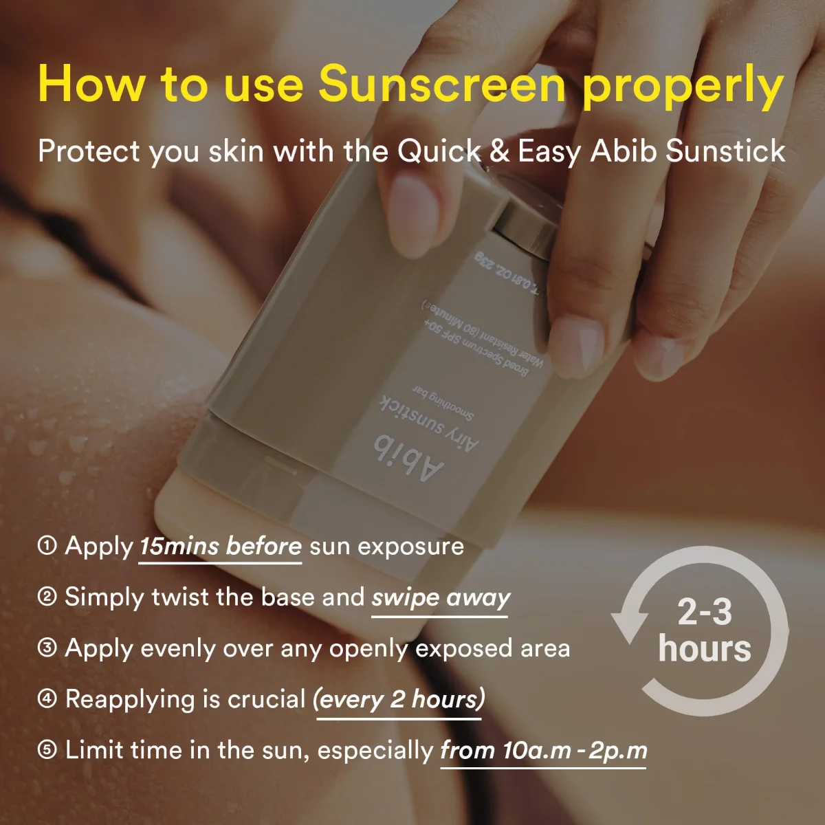 ABIB Airy Sunstick Smoothing Bar 23 g