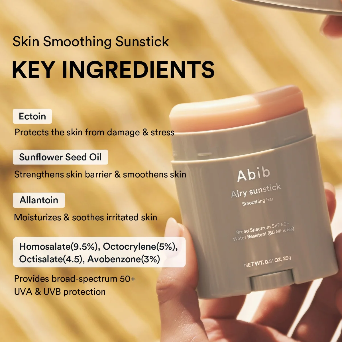 ABIB Airy Sunstick Smoothing Bar 23 g