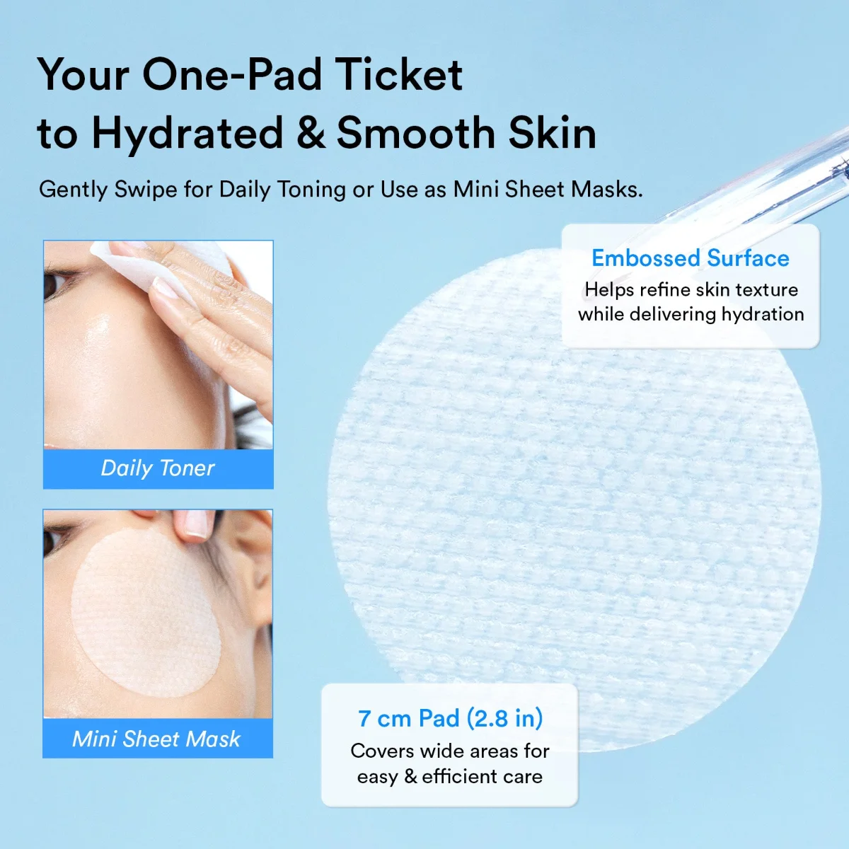 ABIB Sedum Hyaluron Pad Hydrating Touch 220 ml / 80 Pads