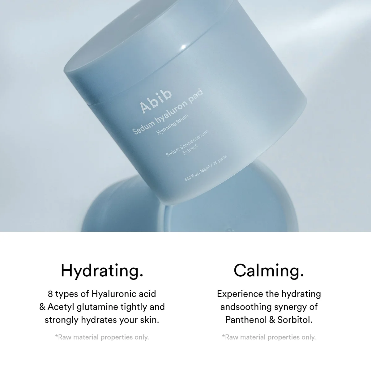 ABIB Sedum Hyaluron Pad Hydrating Touch 165 ml / 75 Pads