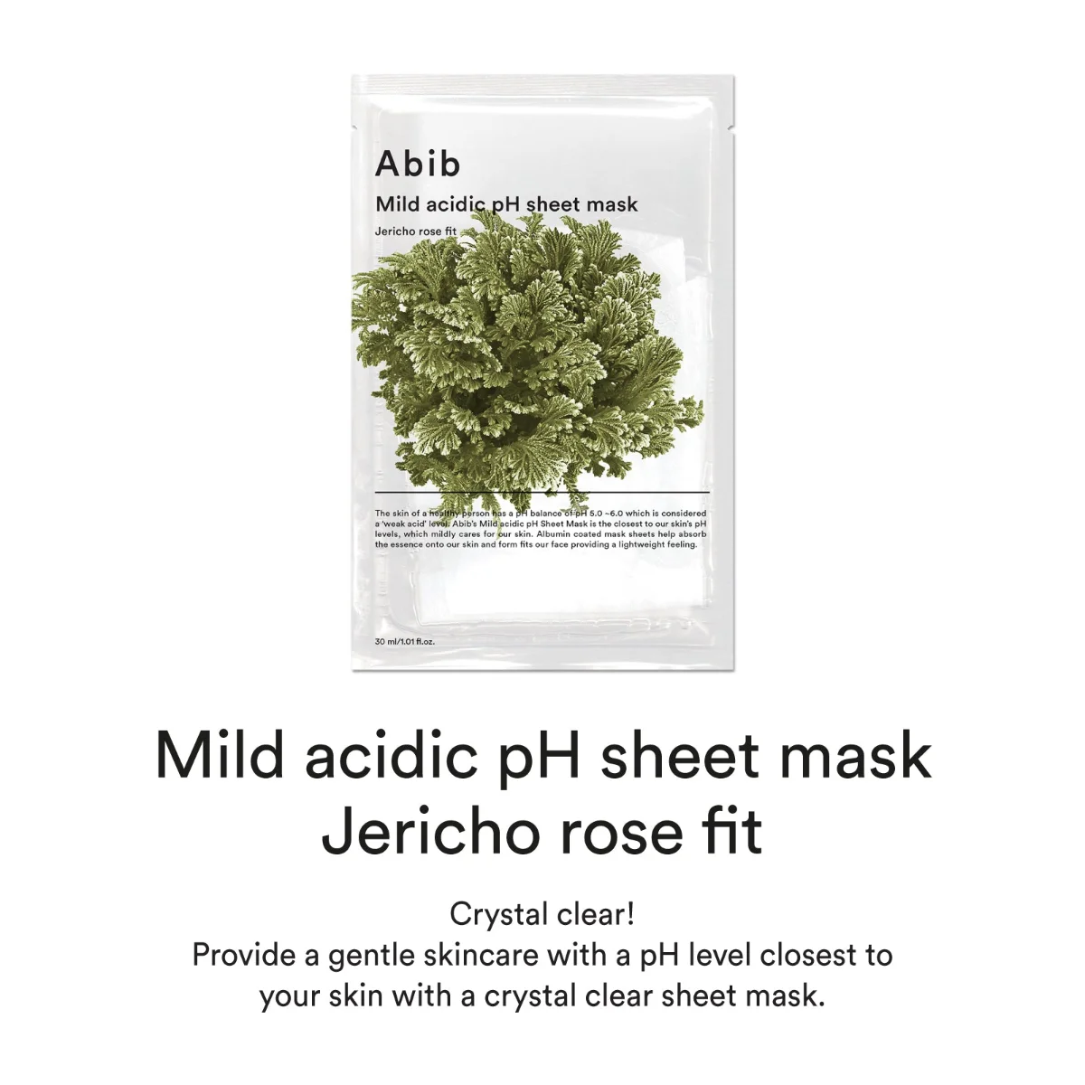 ABIB Mild Acidic pH Sheet Mask Jericho Rose Fit 30 ml x 10 Sheets