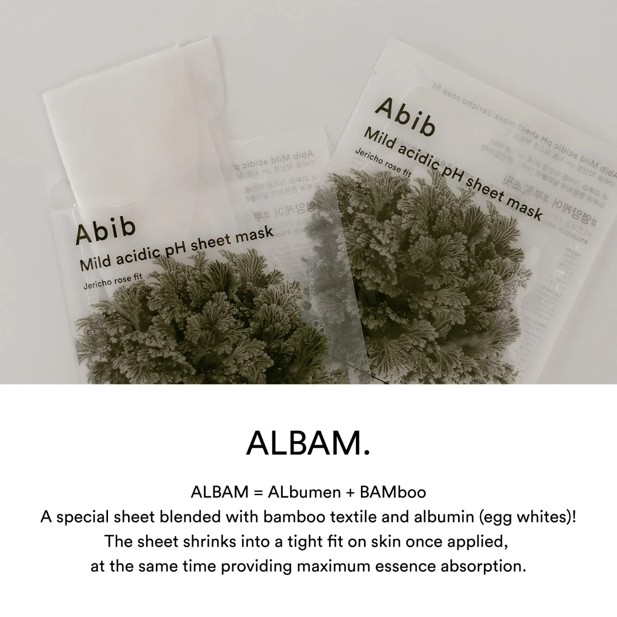 ABIB Mild Acidic pH Sheet Mask Jericho Rose Fit 30 ml x 10 Sheets