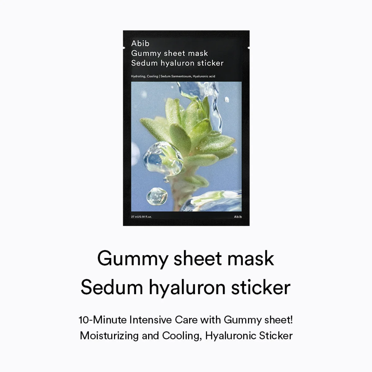 ABIB Gummy Sheet Mask Sedum Hyaluron Sticker 27 ml x 10 Sheets