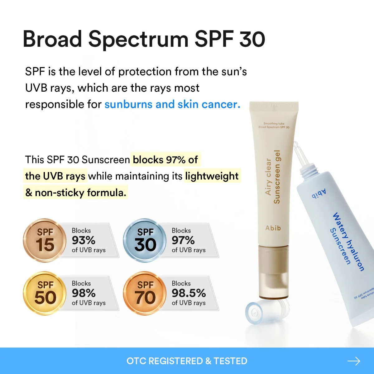 ABIB Watery Hyaluron Sunscreen Moisture Tube 50 ml