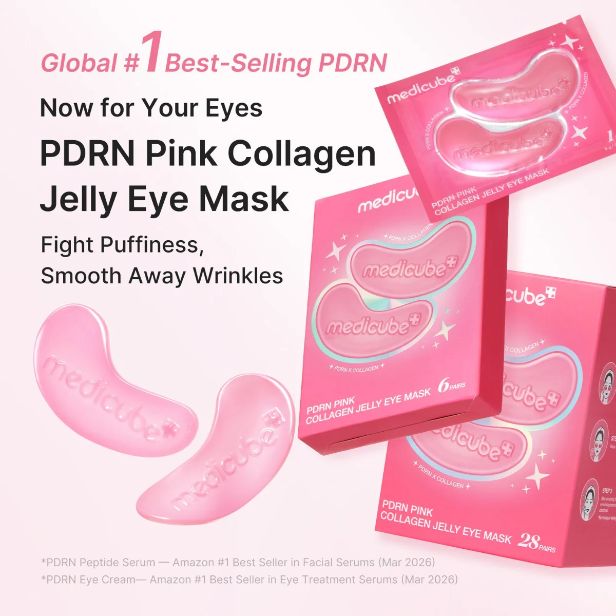 Medicube PDRN Pink Collagen Jelly Eye Mask 50 Pouches