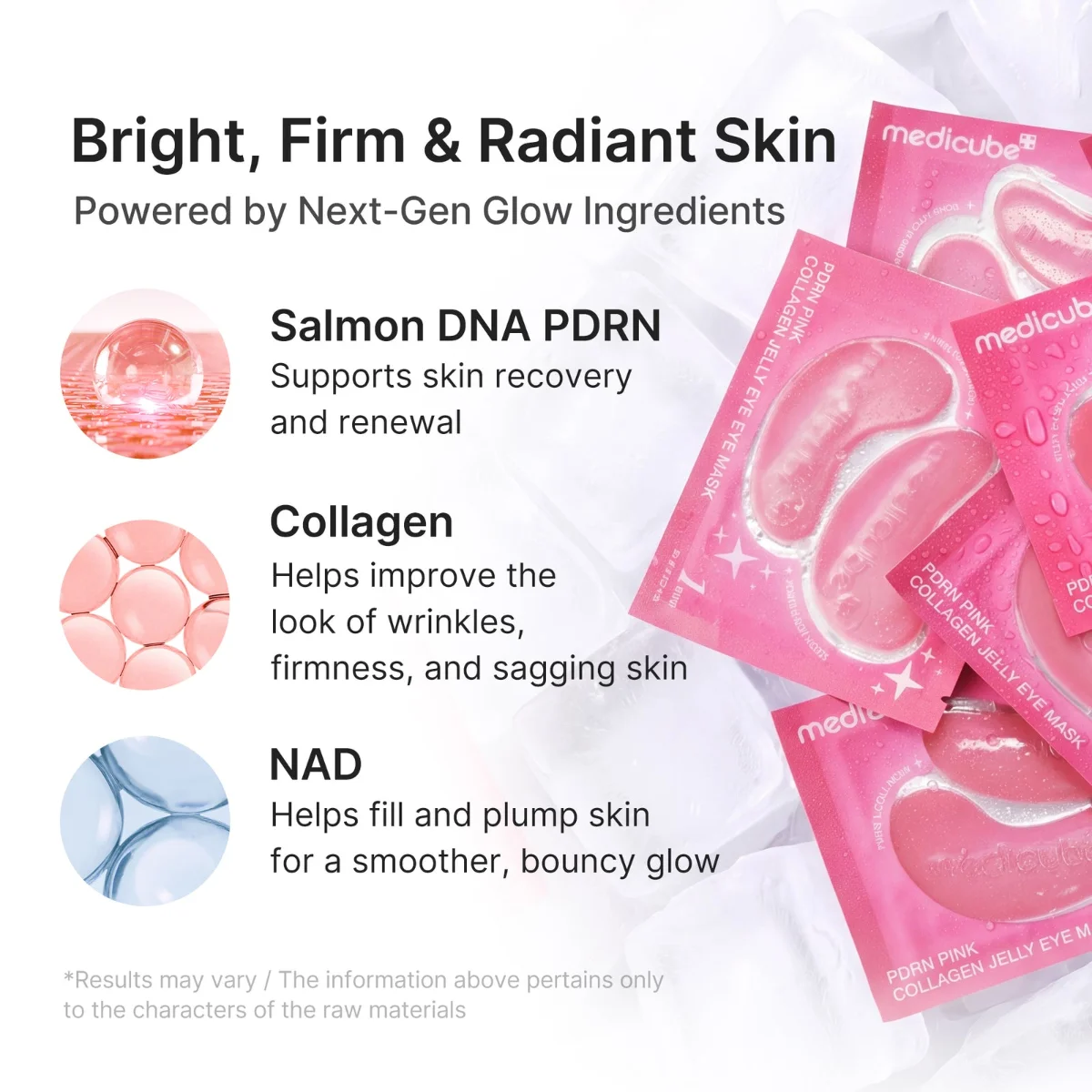 Medicube PDRN Pink Collagen Jelly Eye Mask 50 Pouches