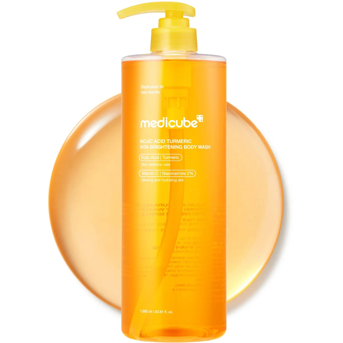 Medicube Kojic Acid Turmeric Brightening Body Wash 1L